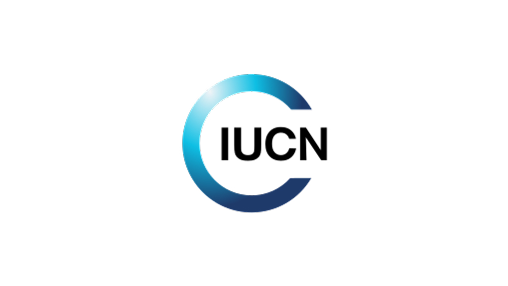 The International Union for Conservation of Nature (IUCN) logo, featuring the letters 'IUCN' in black text within a stylized blue and light blue gradient circle that resembles a 'C' shape.